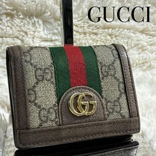 GUCCI Bi fold Wallet Ophidia GG Supreme