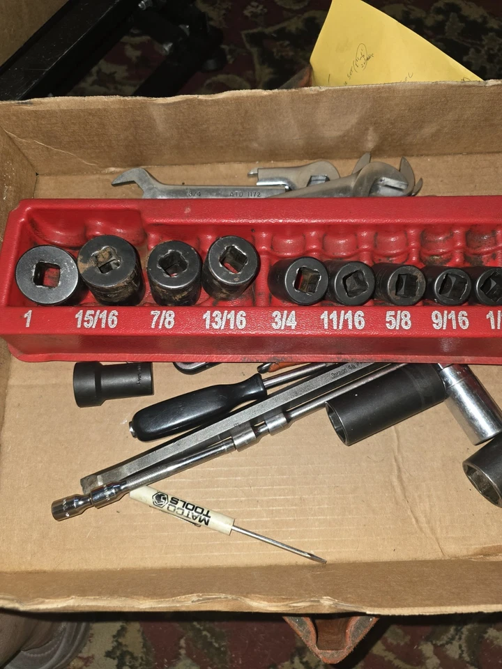 Snap-on SET 11 pc 6 point 1/2" Dr IM320-IM120A Shallow Impact Socket Set  - Image 4 of 4