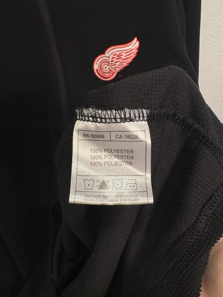 Mens Antigua NHL Redwings 1/4 Zip Thermal Long Sleeve Pullover Sz L - Image 4 of 4