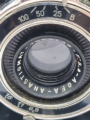 Vintage Agfa Billy Record Camera Anastigmat Jgestar F:8.8 Lens