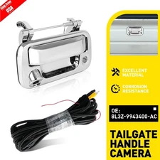 8L3Z-9943400-AC Chrome Tailgate Handle Backup Camera For 2004-2014 Ford F150