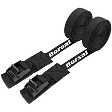 DORSAL Surfboard Kayak SUP Surf Roof Rack Tie Down Straps 15 FT 15', Black