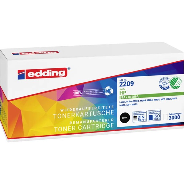 Edding Toner Ersetzt Hp 59A, CF259A Kompatibel Schwarz 3000 Seiten EDD-2209-image