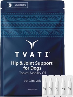 TVATI Dog Hip & Joint Topical Mobility Oil - 30 Vials
