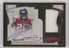 2015 Museum Collection Gold Multi-color 9/10 Tevin Coleman Jumbo Patch Auto 1k5