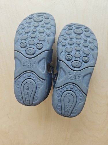 Sehr guter Zustand Stride Rite SRT Archie Jungen MARINEBLAU Leder Fischer Sandale Größe 9,5 - Bild 6 von 8