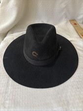 Vintage Charlie 1 Horse Black Western Cowboy Hat Sz M
