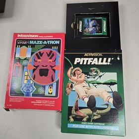 WORKING Mattel Intellivision Console Bundle Lot, 6 WORKING Games Ships FAST