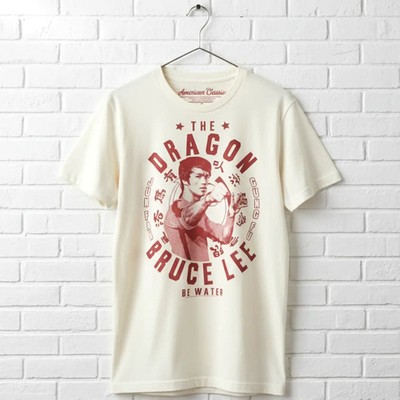 Bruce Lee Dragon Be Water Men's T Shirt Kung Fu Legend