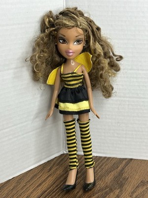 Vintage Bratz Costume Party Bumble Bee Yasmin Doll Dress Feet Wings No Headband