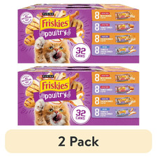 2 pack Friskies Poultry Adult Cat Wet Food - Variety Pack, 32 CT
