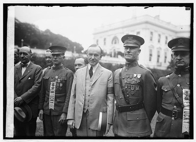 Washington DC President Coolidge Sgt Willie Sandlin Sgt Sam Woodfill 1924