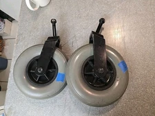 2 Qty Pride Jazzy 1113, Jet 1,Jet 3, Jet 7 Caster Wheel & Fork Assy 7"x2" 200x50