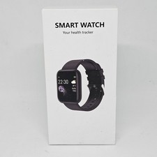 Smart Watch Men Women Waterproof Heart Rate Fitness Steps Black