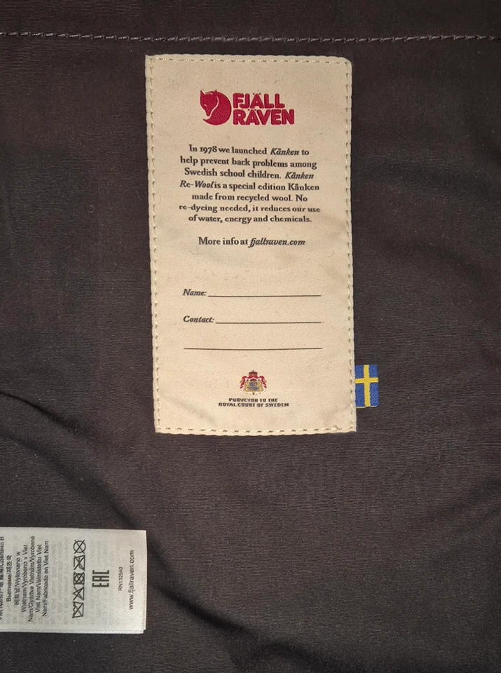 Fjällräven Kånken Re-Wool – Grey (020) - Bild 4 von 4