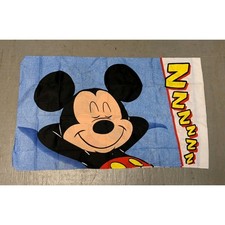  2 New Sealed Vintage Disney Mickey Mouse Standard Size Pillowcase