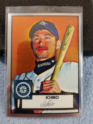 2006 TOPPS '52 DEBUT FLASHBACKS CHROME ICHIRO 1168/1952 SEATTLE MARINERS