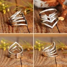 Solid 925 Sterling Chevron Ring & Meditation Ring Handmade Jewelry Ring All Size