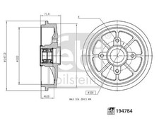Tambour de frein Peugeot 206