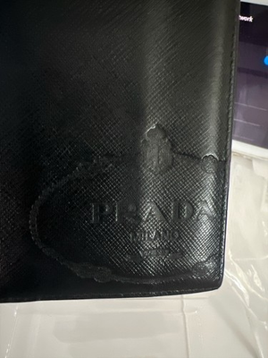 #ad #ad PRADA Black Leather Milano Soft $67.00