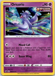 Oricorio SWSH210 Sword & Shield Black Star Promo Holo