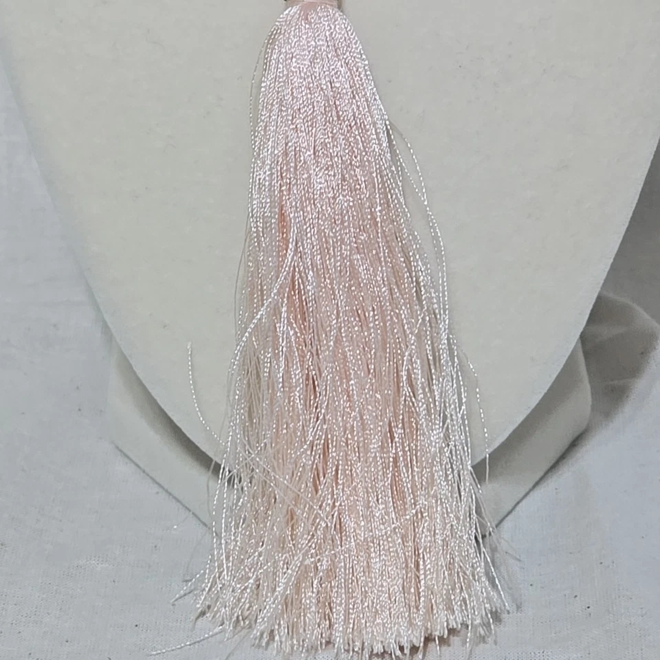 Collar Cato C146 Rosa Imitación Cuero y Borla Piedra Marrón Boho Natural Western Foto 2 de 4