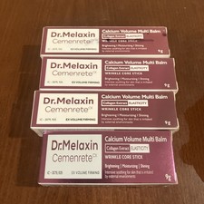 Lot Of 4 Dr. Melaxin Calcium Ex Volume Glow Collagen Smooth Core Balm Stick 9g