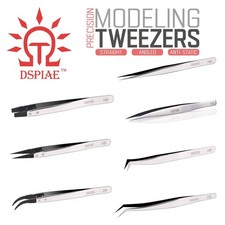 DSPIAE: Tweezers - Straight : Angled : Anti Static - Modeling Hobby Tweezer
