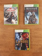 Assassin's CREED Revelation, LA Noir And Dead Island Xbox 360 Bundle 3 Games