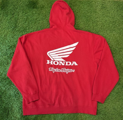 #ad #ad Motocross Troy Lee Designs HRC Honda RACING Zip Jacket Hoodie Mens Size XXL $49.99