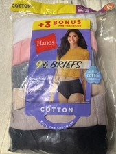 Hanes Briefs Panties Size 6 Bonus Pack Of 9 Multiple Colors
