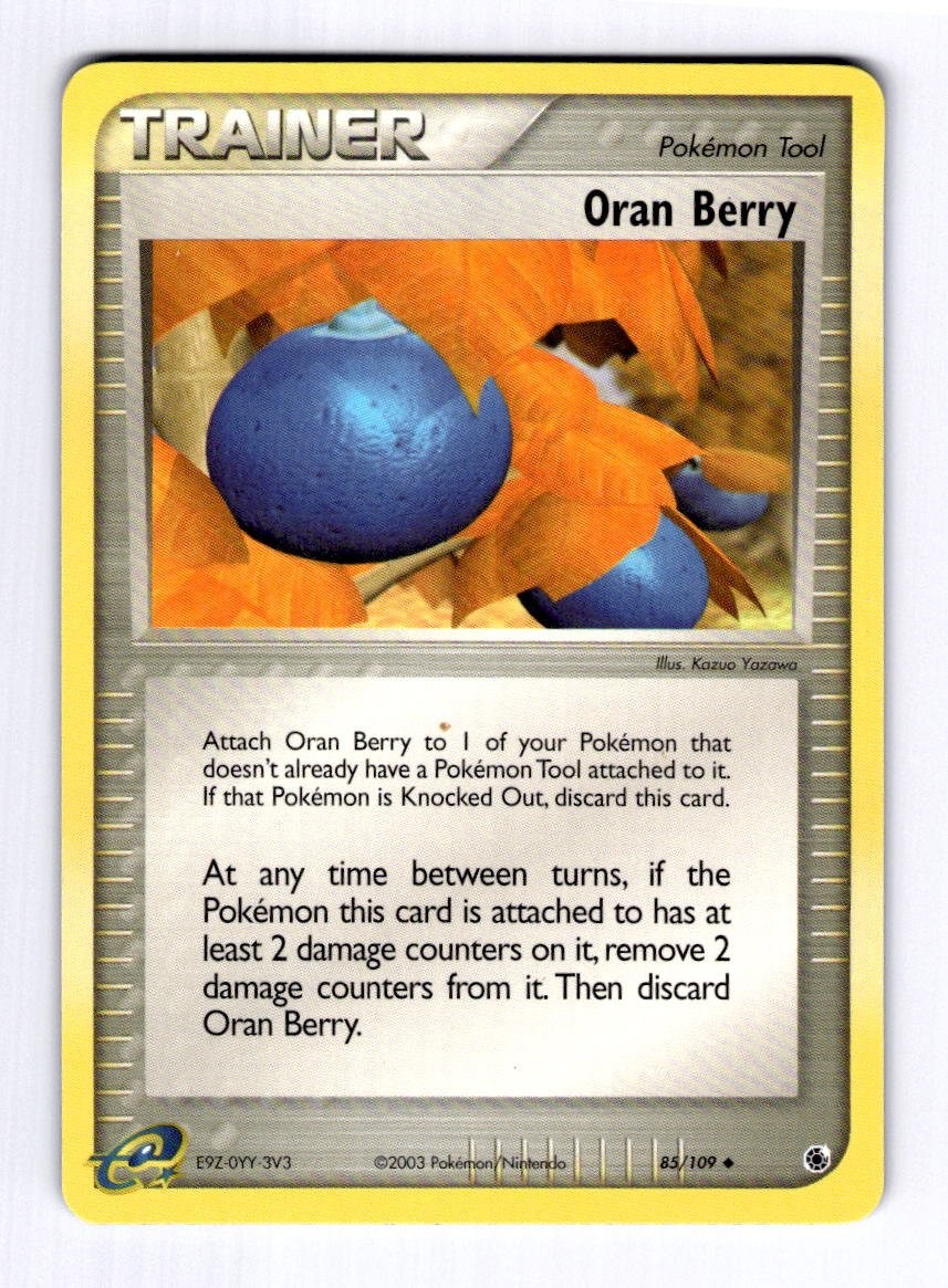 Oran Berry Ruby and Sapphire #85 (2003) Uncommon NM Pokemon