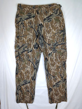 MOSSY OAK Vtg Tree Stand Fall Foliage Deer Hunting Camo Chamois PANTS 34x31