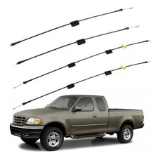 Rear Door Upper Lower Latch Cables, Compatible with F-150 F-250 Left Right