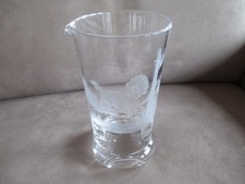 Antike Kristall Karaffe / Krug  Auerhahn Handgeschliffen &Oslash;11/h19cm Top Zustand