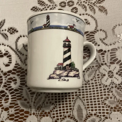 Totally Today Coastal Lighthouse mugs