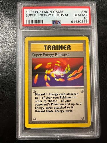 Super Energy Removal graded PSA 10 for sale on eBay