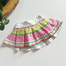 Vintage Y2K 2004 Gymboree Mix Pattern Polkadot Skort  6-12m