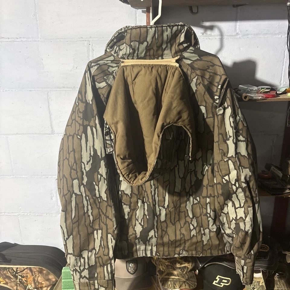 Abrigo con Capucha Trebark Field Line Camuflado Gore Tex Chaqueta de Caza XL EE. UU.   Foto 2 de 3