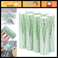72 Rolls Crystal Clear Tape Refills - Bulk Transparent Office  School Tape 3/4"