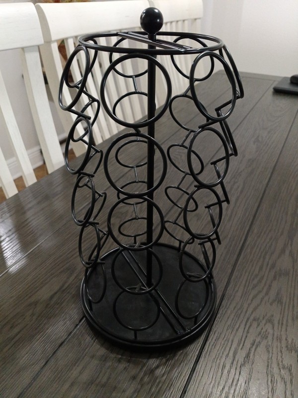Coffee Pod Holder K Cup Organizer (35 Pods) Swivel Base Kitchen Countertop