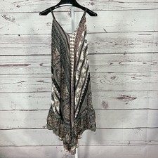 Raga Bohemian Paisley Print Midi Dress Womens Large Festival Flowy Nwt