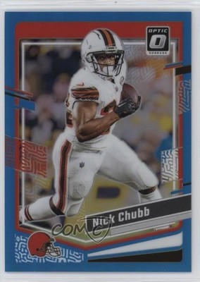 2023 Panini Donruss Optic Aqua Prizm 86/299 Nick Chubb #200 0nr3