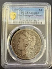 1890-CC Morgan Silver Dollar PCGS VG Genuine Rim Damage VG Details