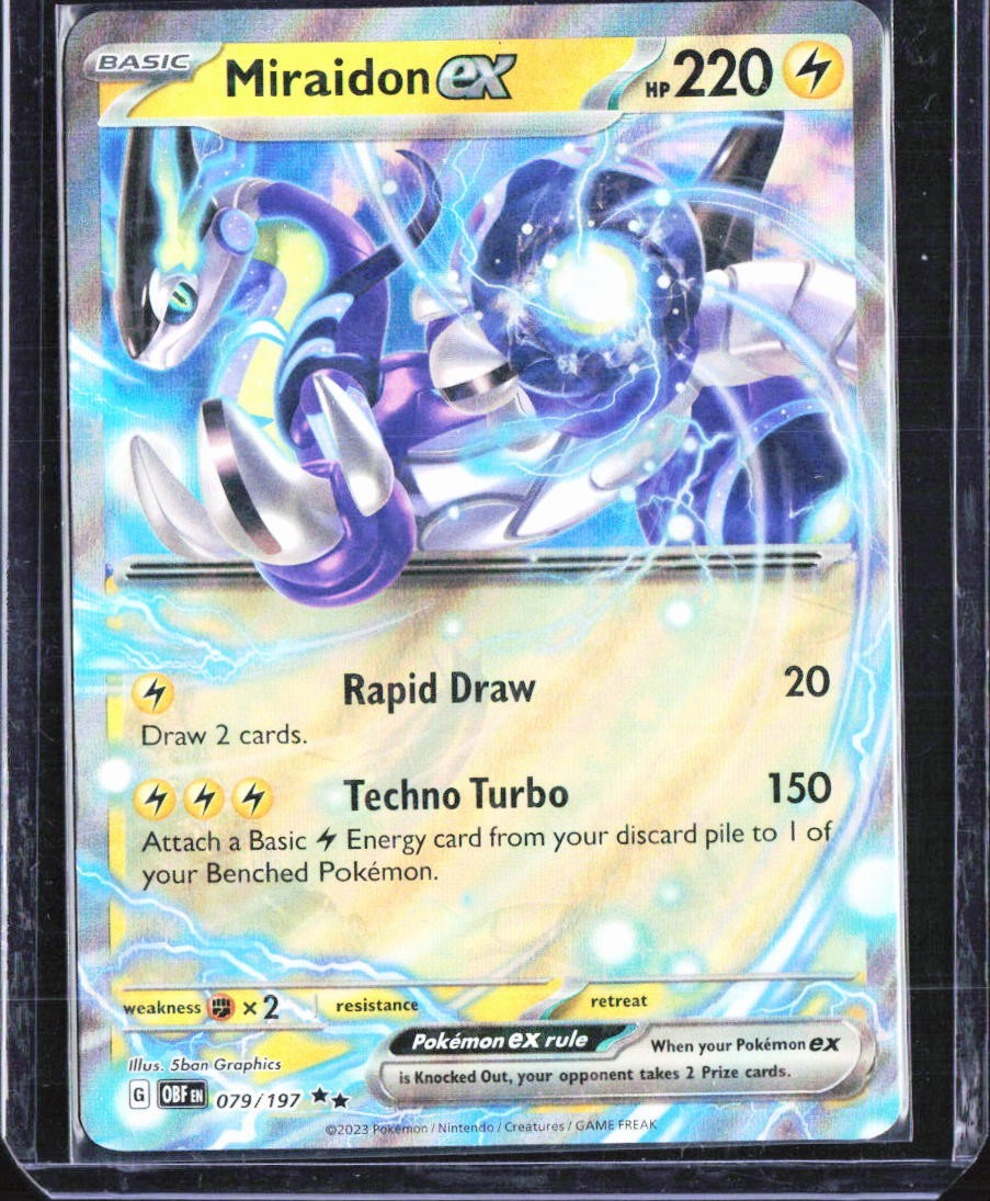 Pokemon TCG Obsidian Flames Miraidon ex 79/197 Double Rare