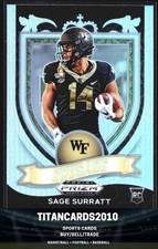 Sage Surratt 2021 Prizm Draft Silver Prizm Rookie Crusade RC Wake Forest #177