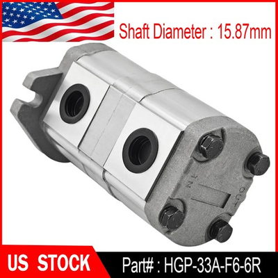 #ad Shaft 15.87mm HGP33AF66R For Hydraulic Tandem Double Gear Pump Replacement US $315.09
