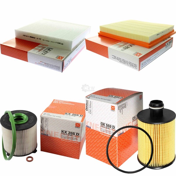 Mahle Kraftstofffilter KX 265D Innenraum LA 472 Luft LX 2683 ÖLfilter OX 559D-image
