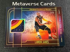 2024-25 Panini Silhouette Lebron James NBA Finals Memorabilia Holo Gold 3/5 SSP