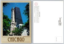 Chicago Water Tower & John Hancock Center IL Postcard Sunburst Designer Prints